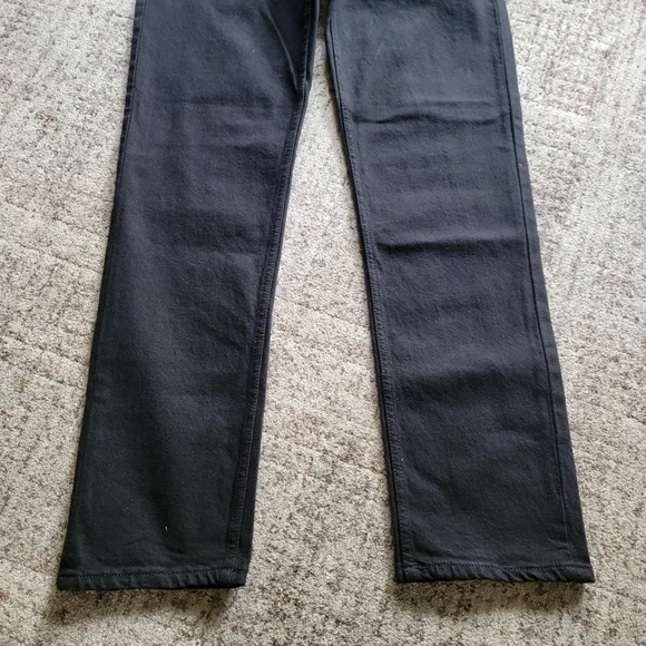 NWT Re/Done Classic Black 90s High Rise Loose Relaxed Straight Fit Jeans Size 27